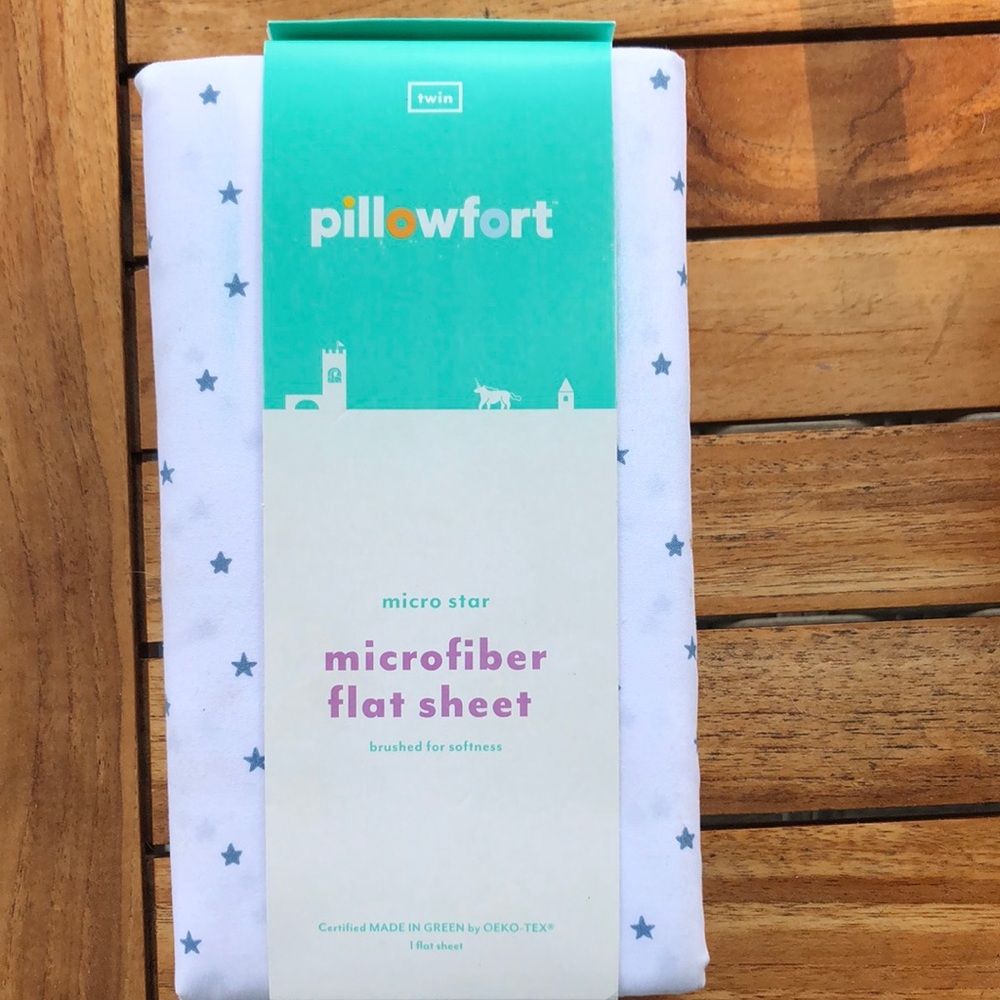 Target pillowfort micro star microfiber flat sheet 1 flat sheet